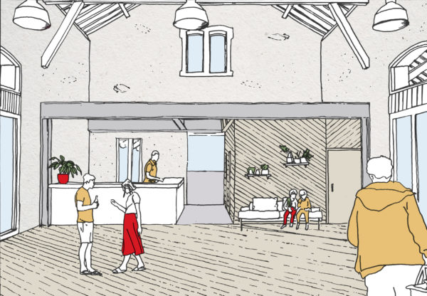 M·A·M·O·T·H机库（Hangare）

注：由于M·A·M·O·T·H可能是特定名称，没有能进一步明确具体含义的信息，只能按原样呈现Hangare常见意思是机库，法语中单词第一个字母大写一般表示地名、机构名等特定名称，所以放在这里从常见语义推测应该还是机库的专业场所名之类的如果原文HanGare是录入错误，本意是Hangare，就正好对应一致；如果HanGare有其他特殊意思，该翻译可能不准确 丨法国丨ECOPelI-6