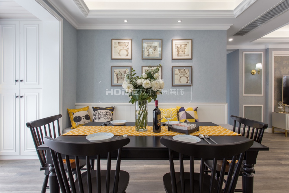 136㎡美式风格住宅  欢乐佳园装饰-12