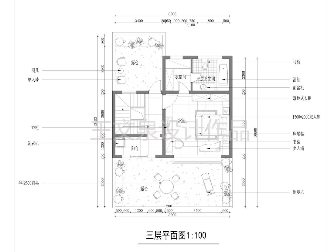 
法式欧式新中式别墅设计作品王文泉59 -11