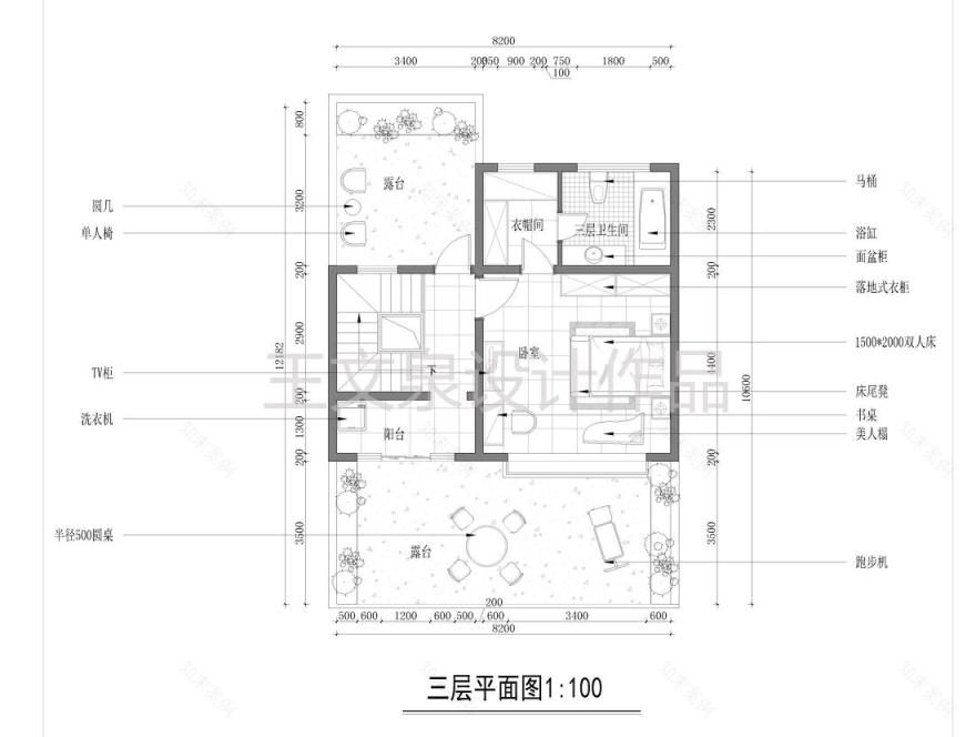 
法式欧式新中式别墅设计作品王文泉59 -11