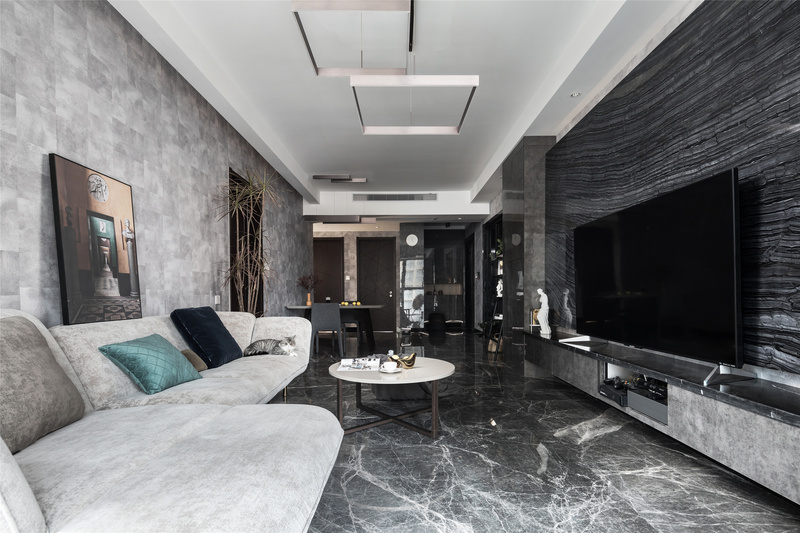 玉兰广场120㎡现代简约家居设计，舒适生活空间的打造-3