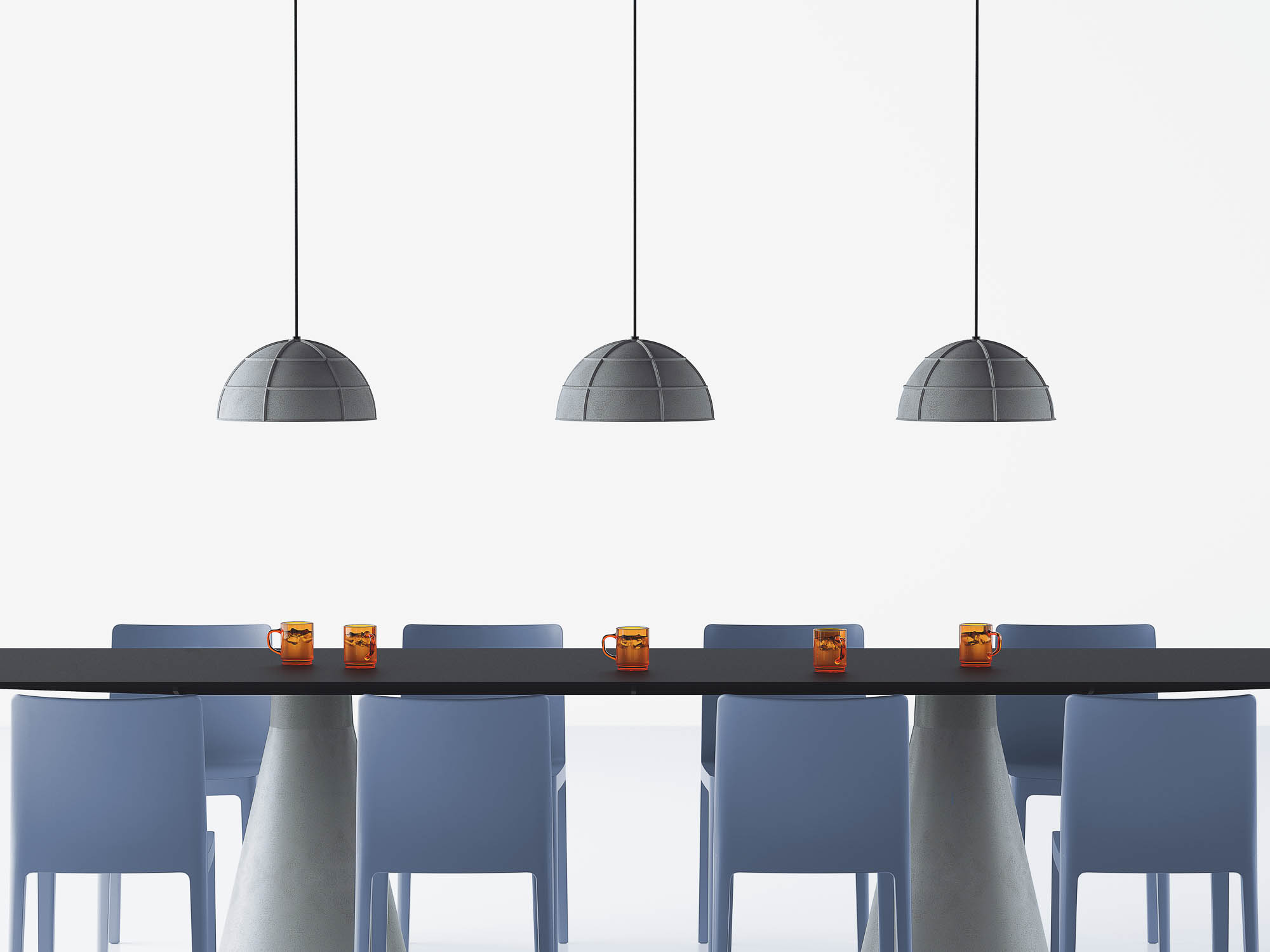 Concrete pendant lamp Leng, by Bentu Design-3