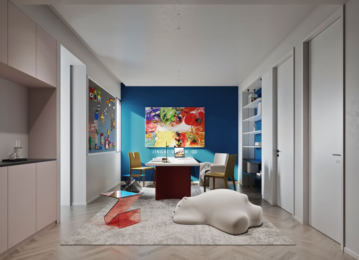 多巴胺风格室内设计丨北京第一廖,金该启点团队-21