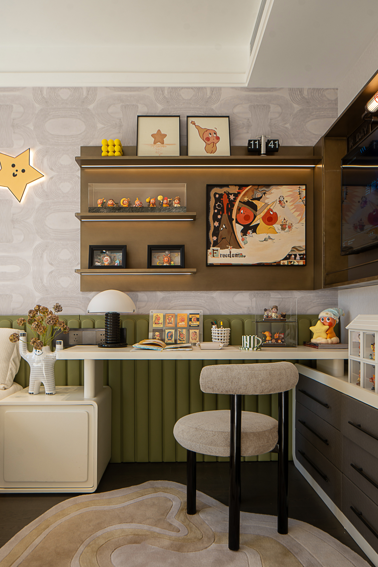 沈阳华润九悦二期174㎡样板间丨中国沈阳丨精装万景百年室内设计有限公司,软装北京靳朝晖设计有限公司-27