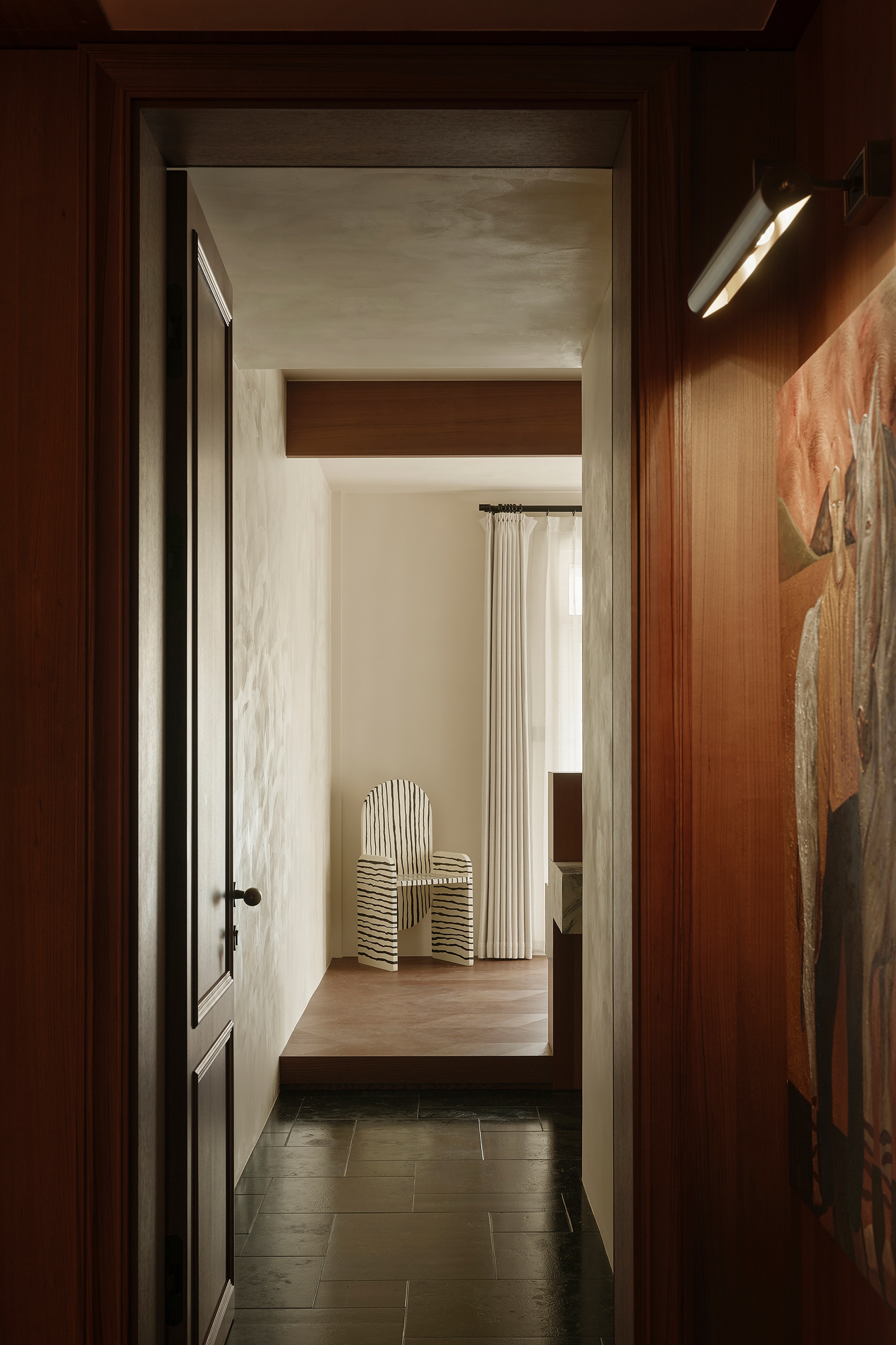 杭州翡翠城大平层“老钱风”设计丨中国杭州丨有斯设计-28