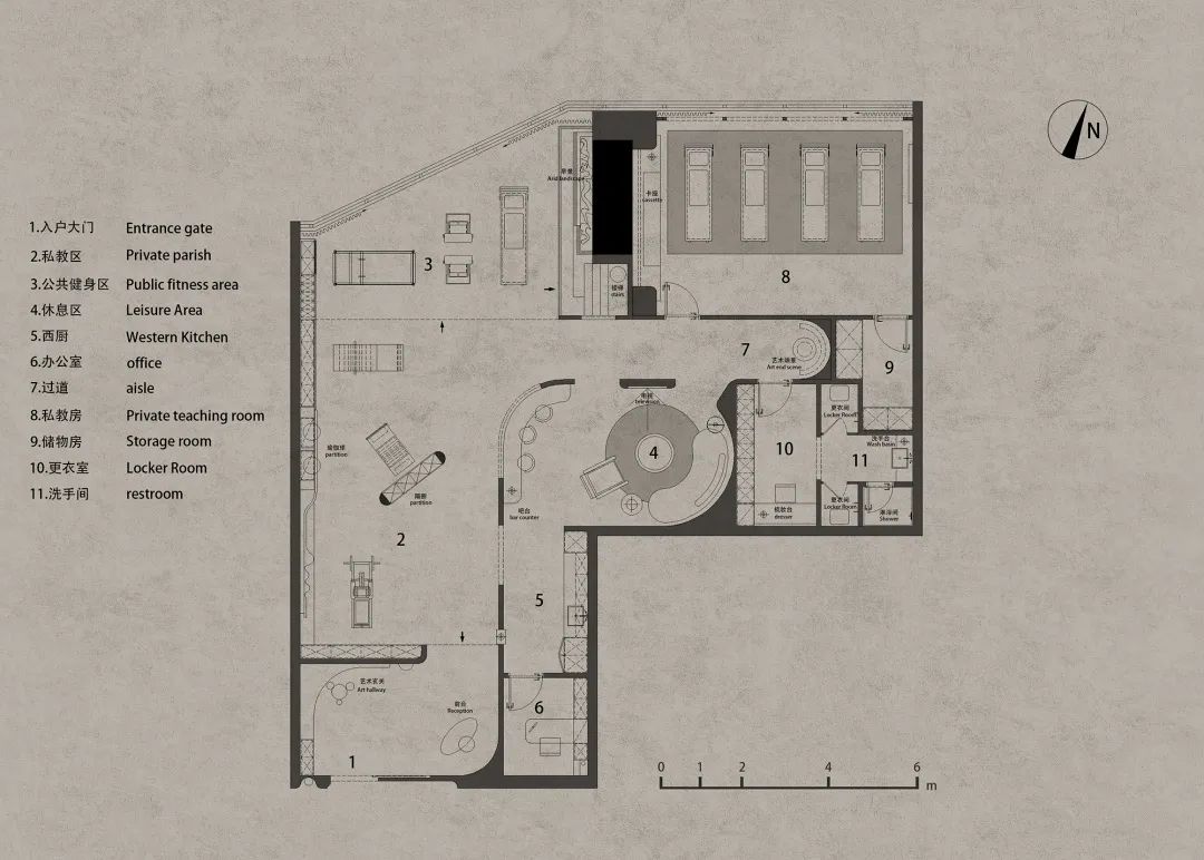 UI普拉提健身馆丨中国惠州丨山隐空间设计事务所-55