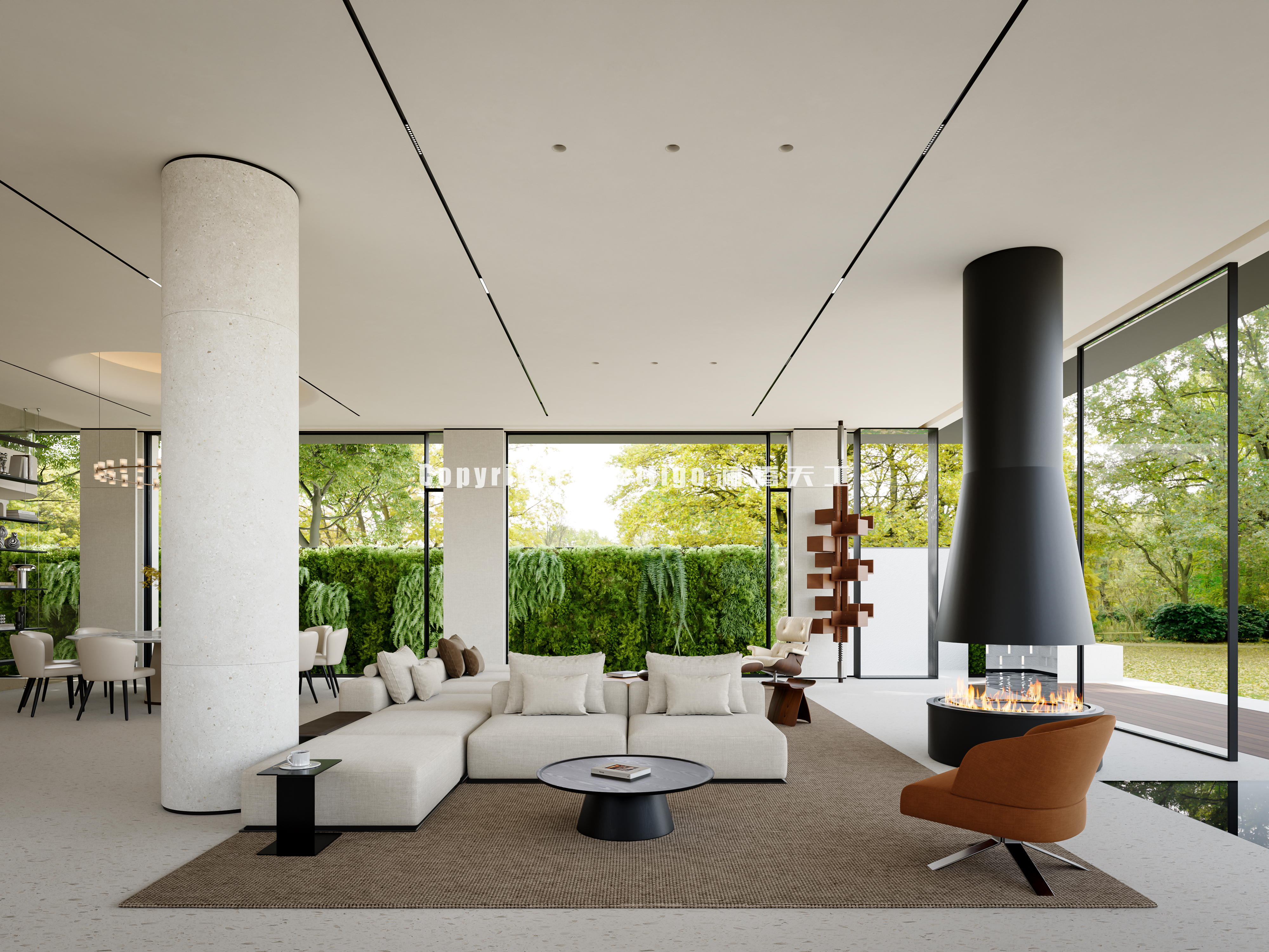 别墅的视觉盛宴-原木自然-43