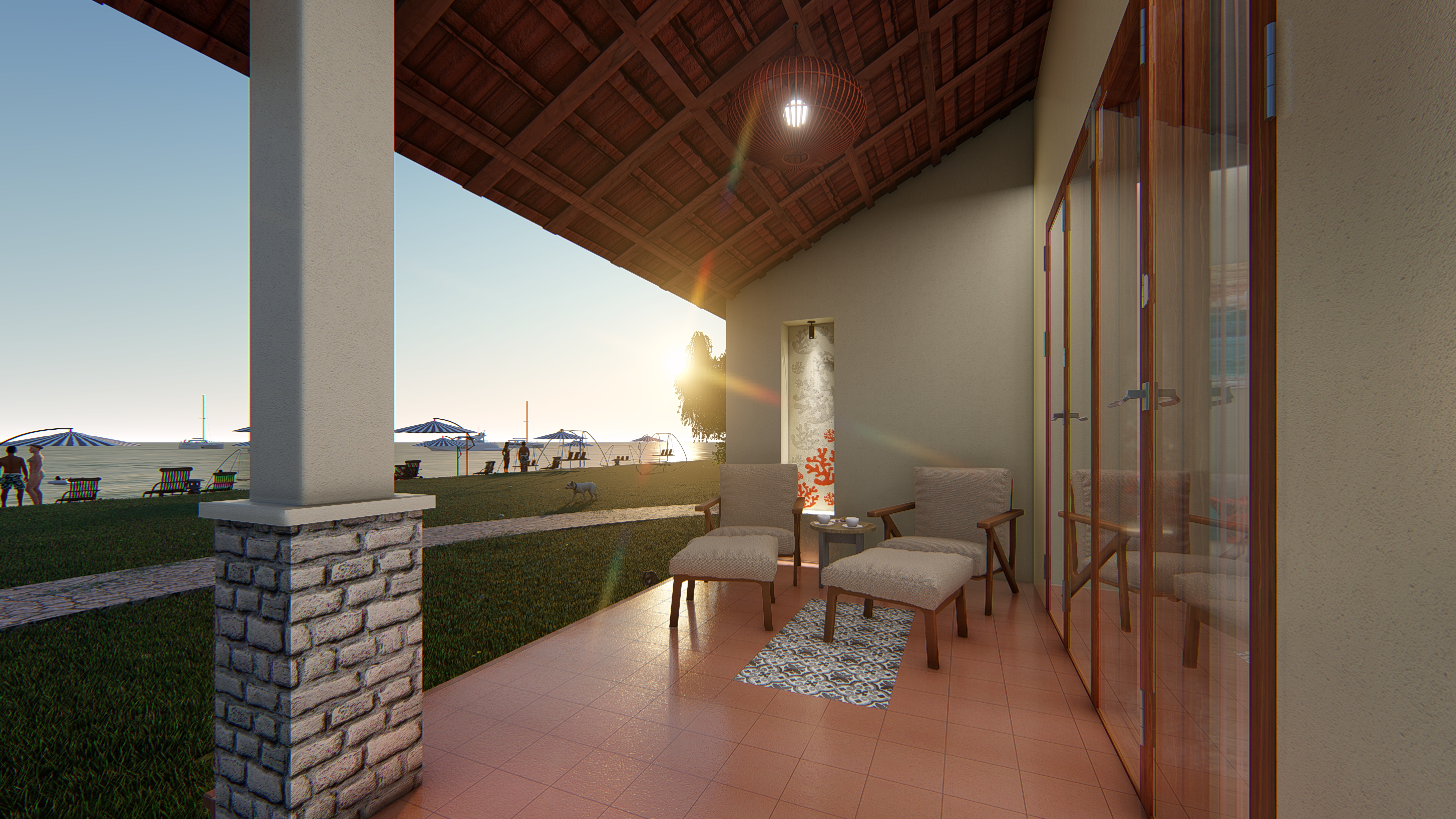 Interior bungalow design resort in Vietnam-13