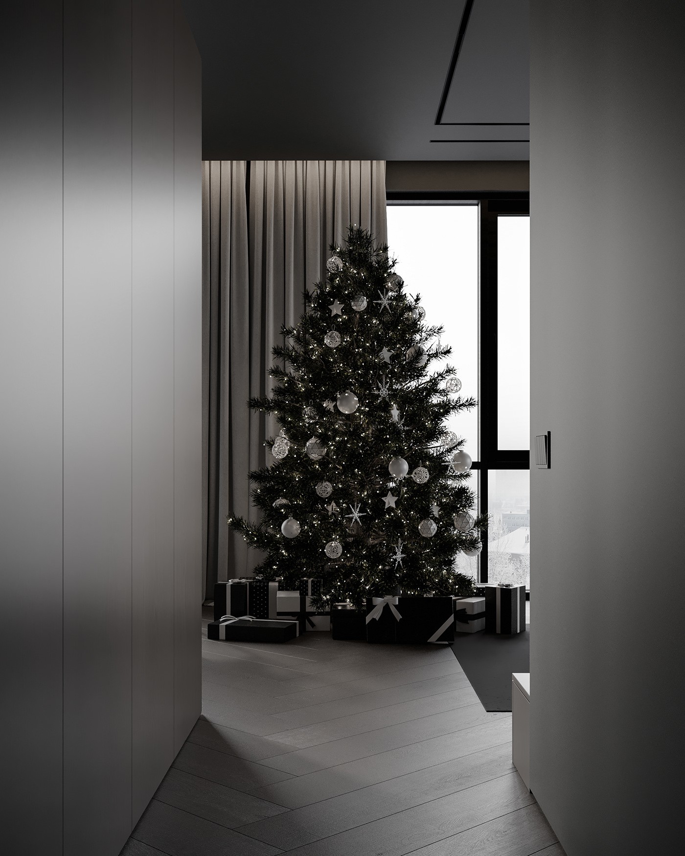 极简黑质感空间  打造精致沉稳住宅！-19