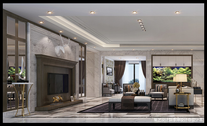 300万元复式400平米装修案例-8