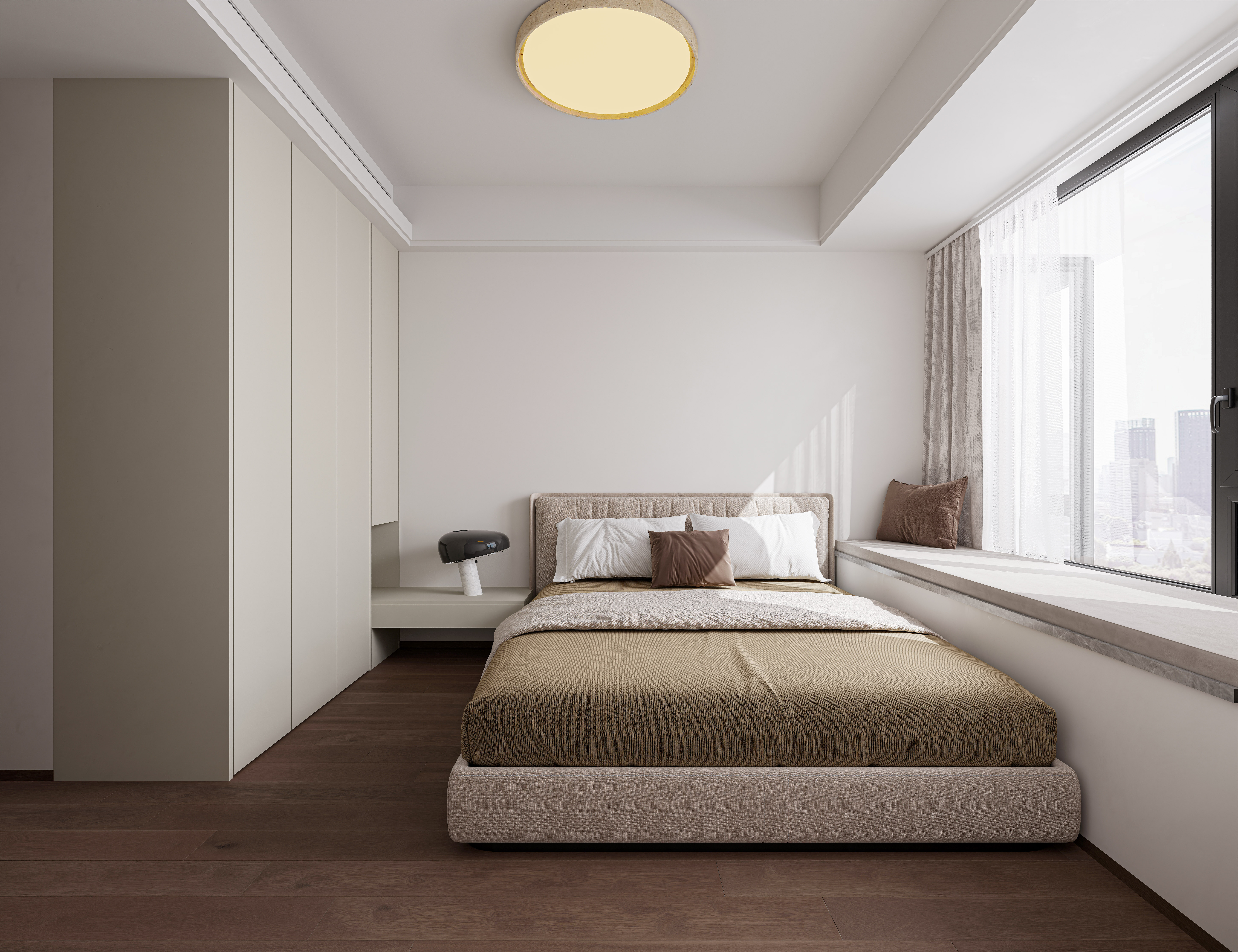 现代极简客厅卧室设计-9