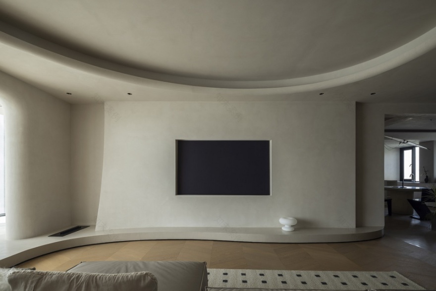 厦门湖畔舒适三居,融合传统元素的现代简约设计-9