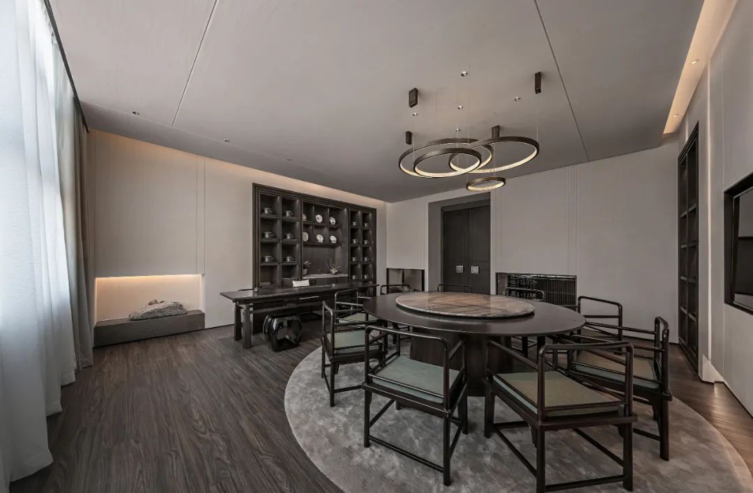 乾园会所 · 东方美学的现代食享空间丨禾田营造-41