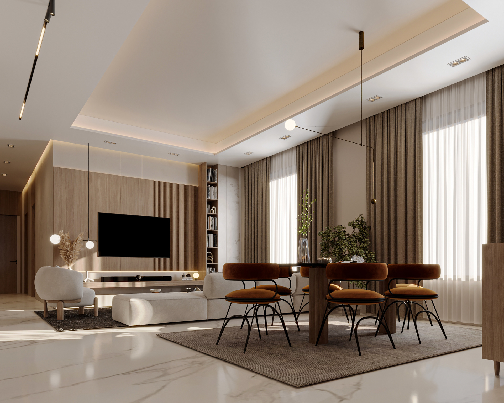 起居与用餐丨埃及开罗丨Moamen Amin-0