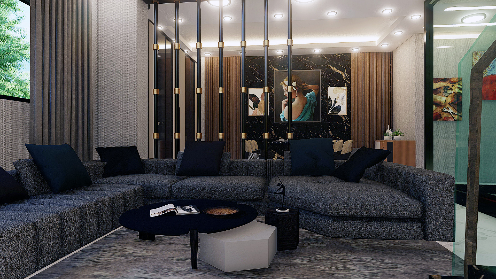 ريسبشن لفيللا دوبلكس بمصر-7