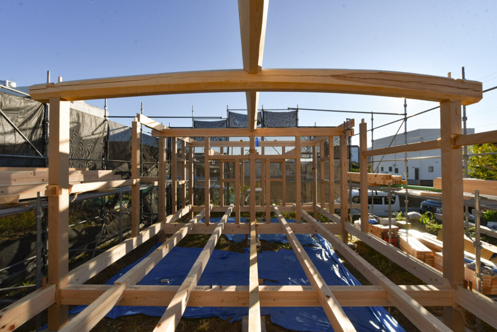 根の上の石場建て８　建前丨水野设计室-43