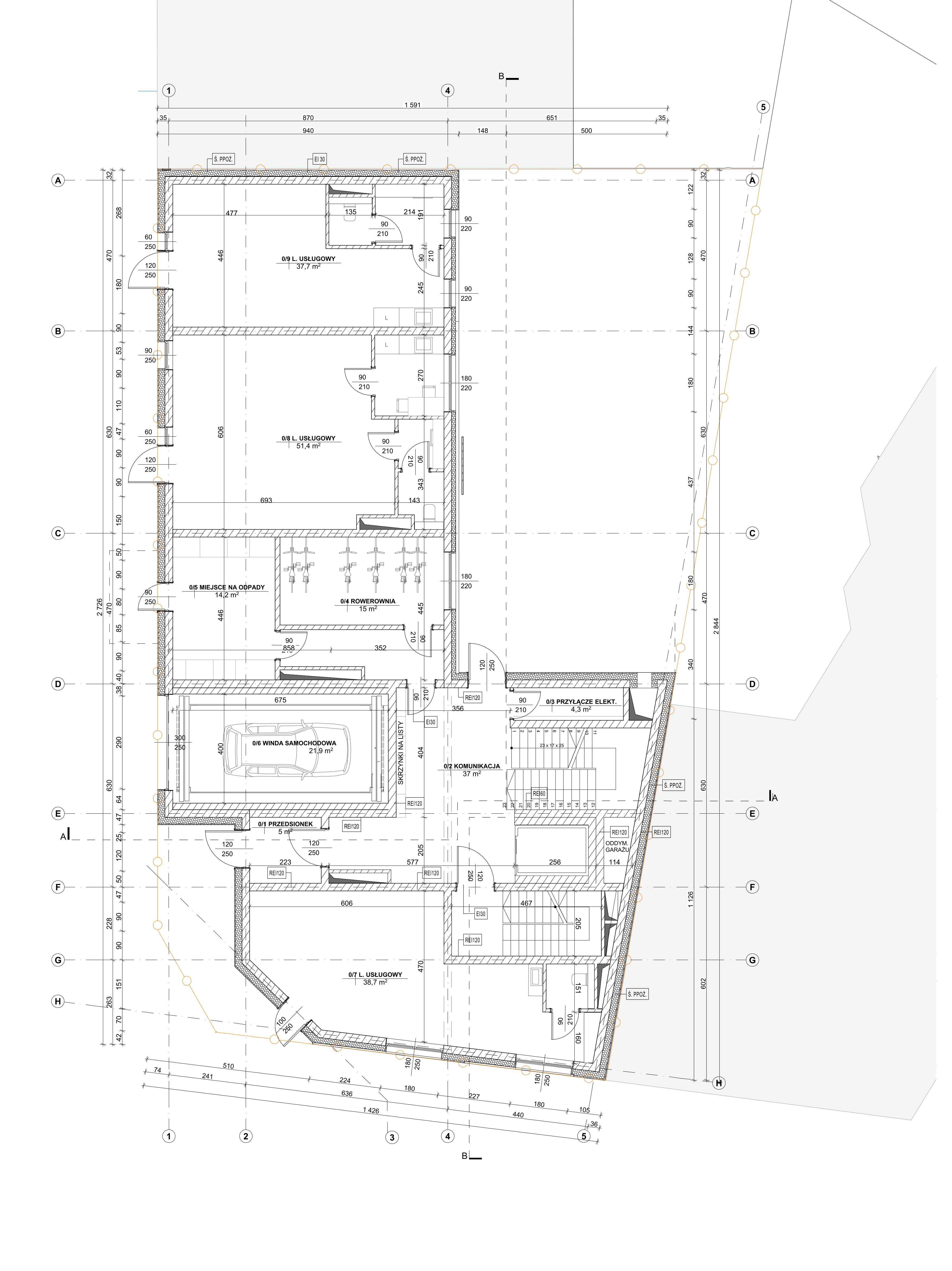 Budynek wielorodzinny z usługami w parterze.-3