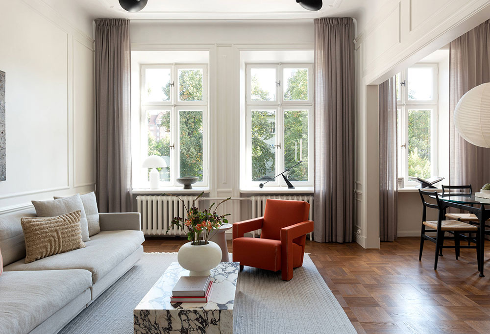 斯德哥尔摩优雅现代经典公寓设计-5
