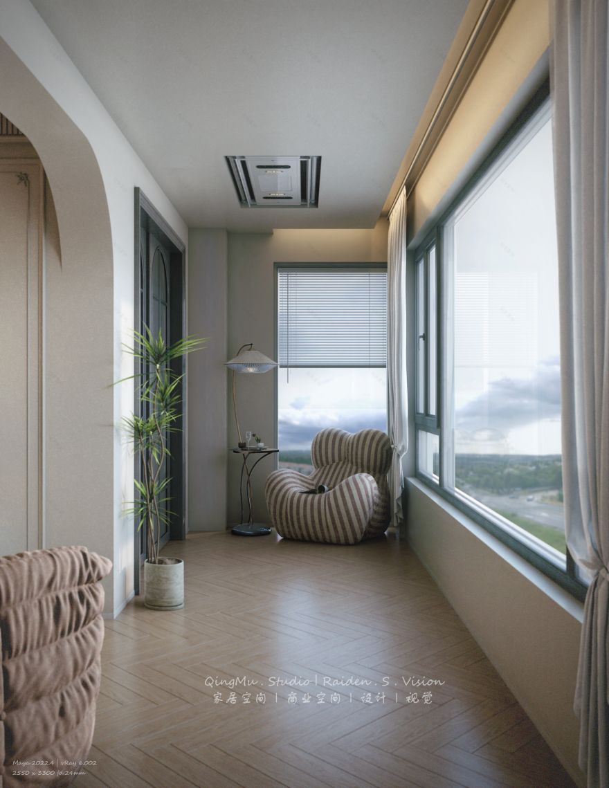 法式奶油风家居设计案例丨中国阜阳丨青木空间研究所-28