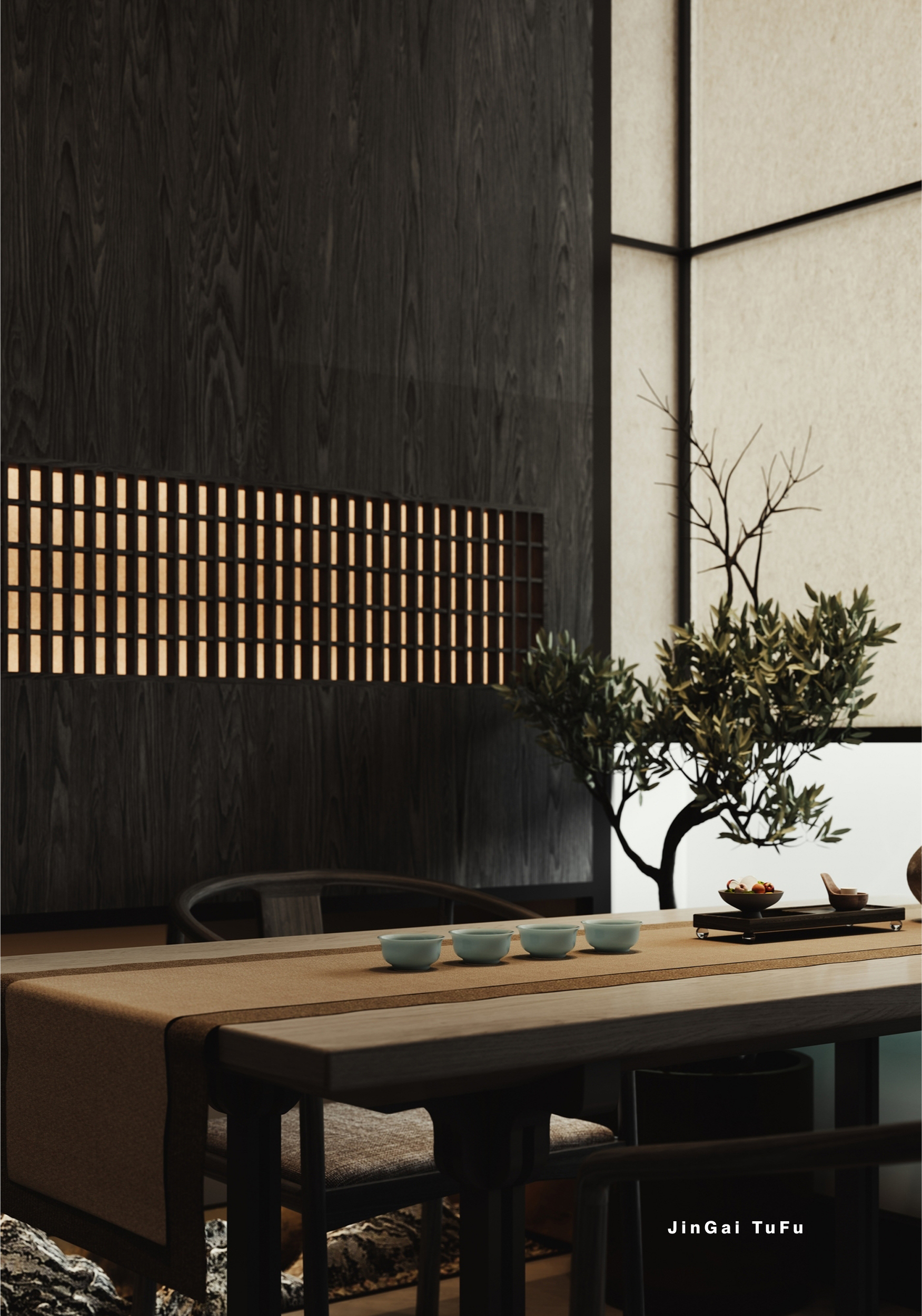 日式风情餐厅室内设计丨图夫 x 金该-13