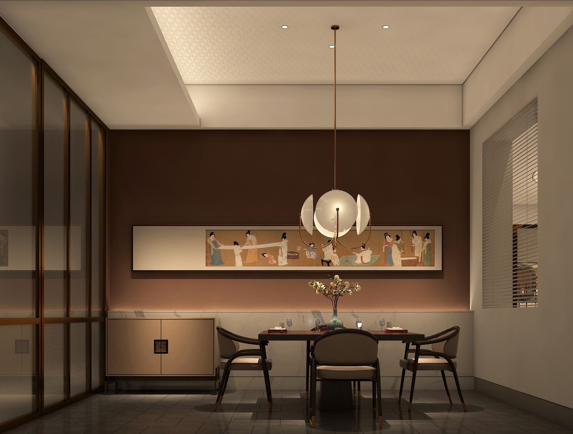 唐风晋韵 · 融合传统美学元素的餐饮空间设计-18
