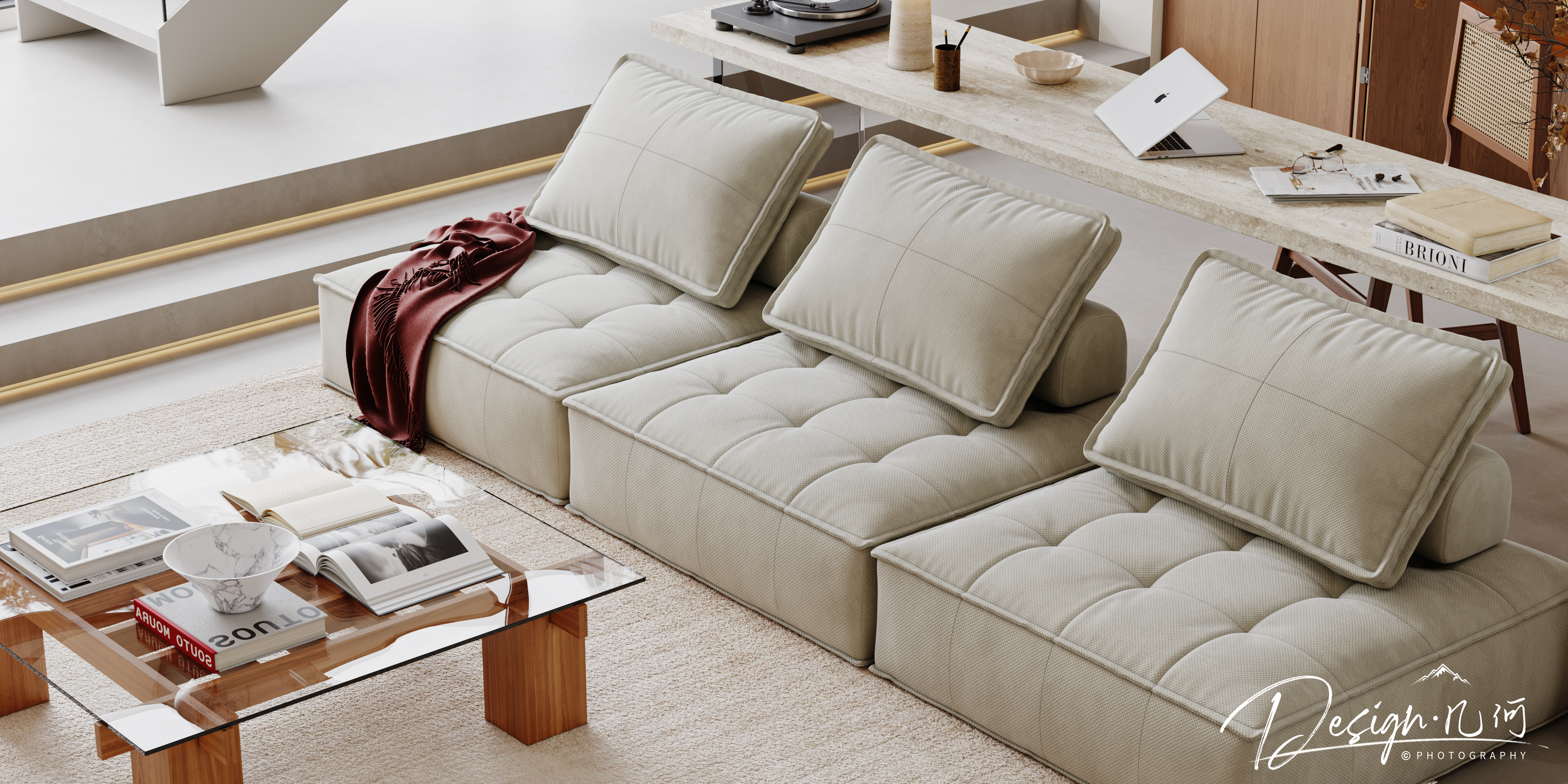 几何空间视觉表现 | 天玺湾中古风客餐厅（日景篇）-27