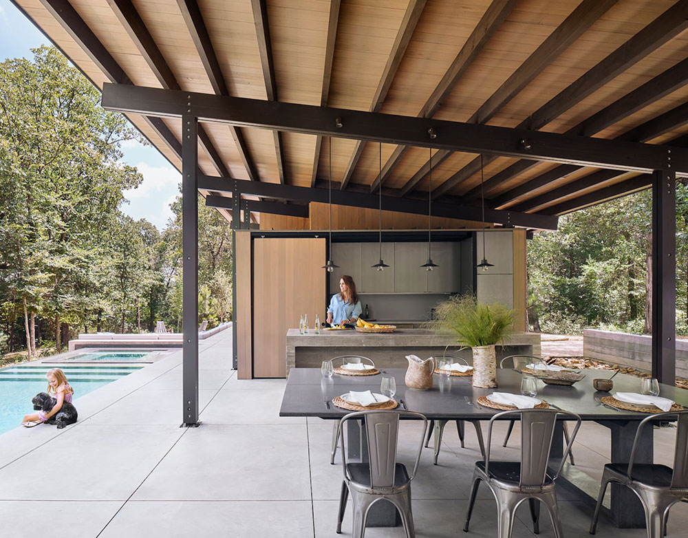 德州松林泳池现代宅-5