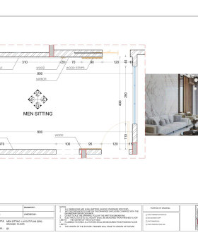Men Sitting shopdrawing projecct