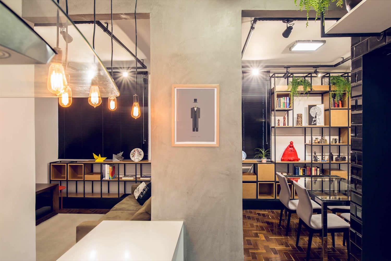 巴西 Meius Arquitetura 打造经济型公寓设计,巧妙运用材料对比-3