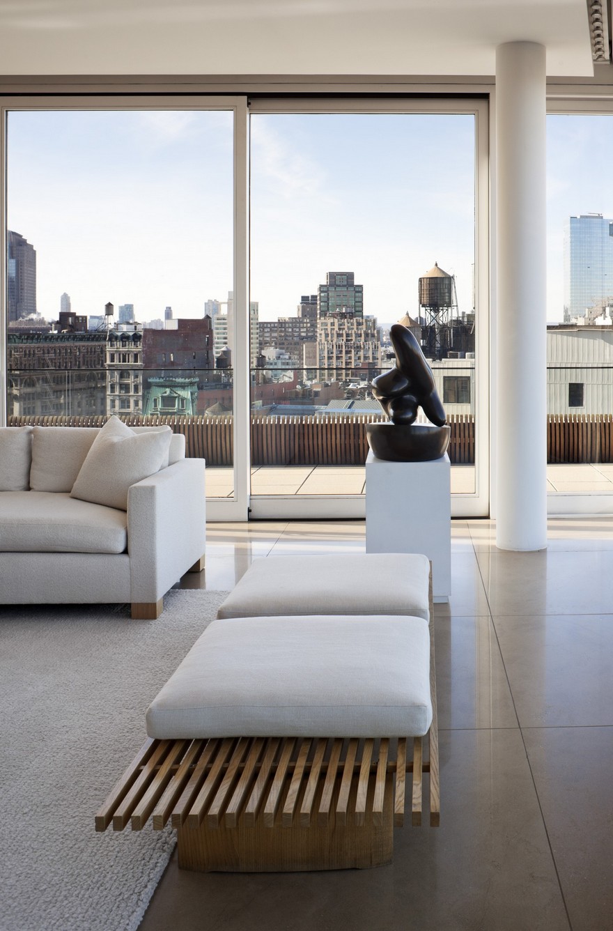 曼哈顿顶层公寓 | 无缝复式空间与城市景观的完美融合-18