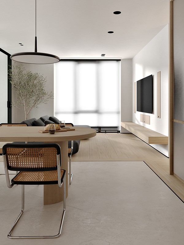 100㎡原木+高级黑 既舒适又精致！-7