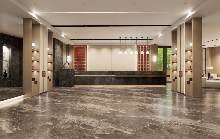 新中式酒店接待空间设计 · 东方意境的当代转译-1