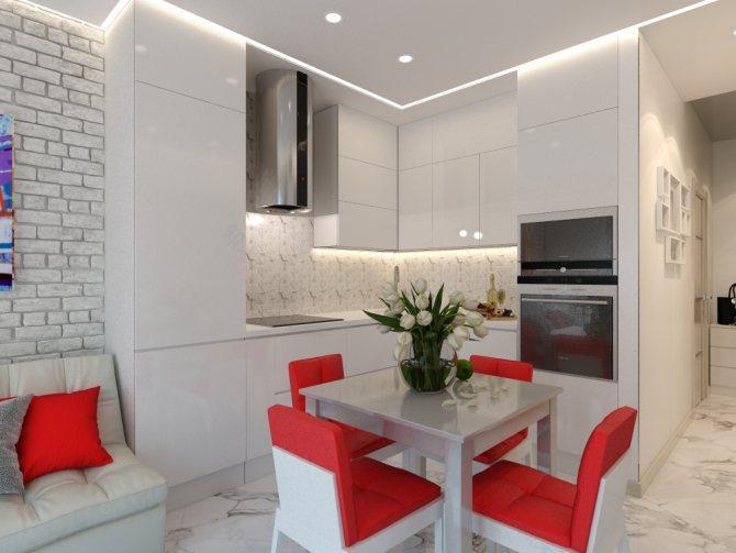 12平米厨房客厅一体化设计-43