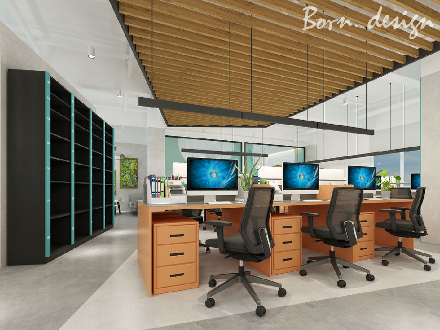 广州朗世贸易办公室设计-4