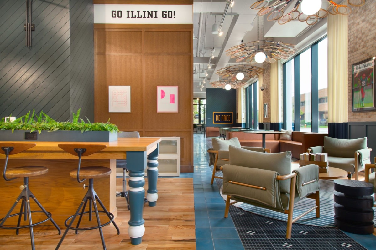 Hub Champaign Daniel Student Residence——现代校园生活的舒适新地标-14