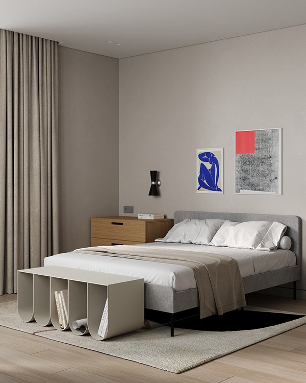 中性色系公寓设计  不一样的设计感-12