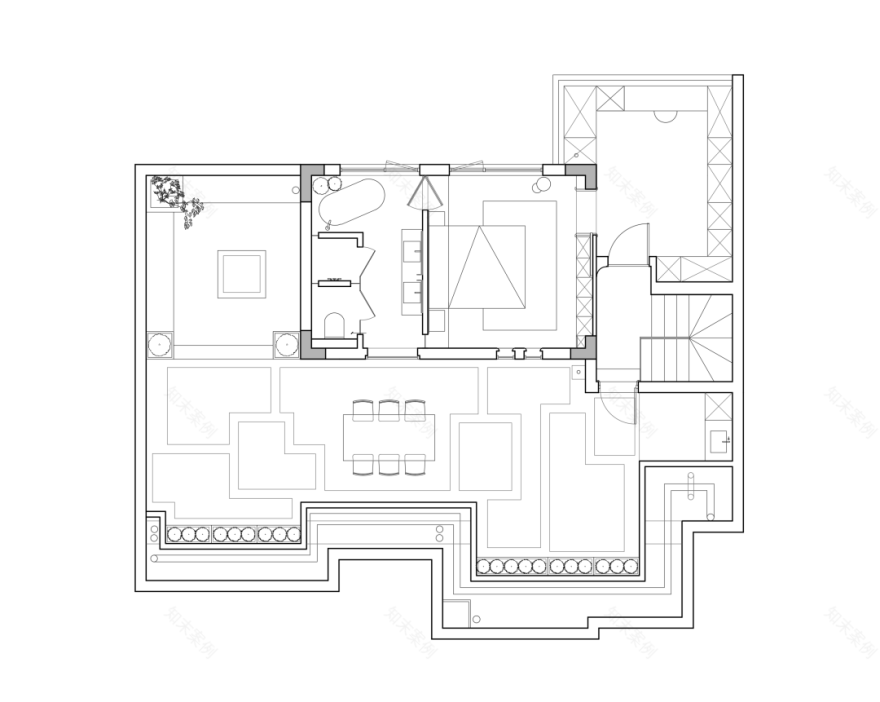 【新作】200方轻法式复古的顶跃设计,清冷文艺感拉满!-33