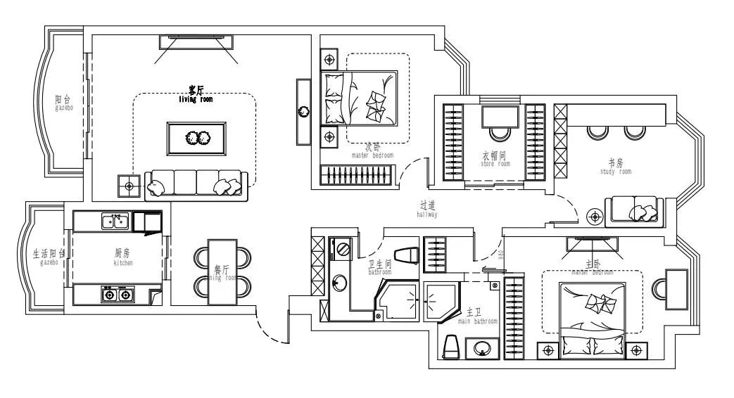 【案例】120㎡日式简约风格：老房新生，看完他家真想把家拆了重装！-6