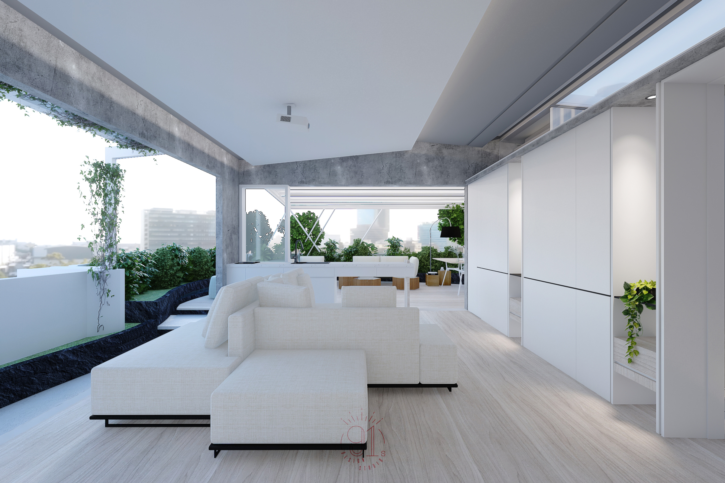 住宅空间3D渲染项目丨禾捷室内装修设计（Hj.Designer）-8