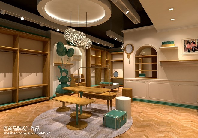 8万元购物空间80平米装修案例·效果图  天使宝贝新形象丨杭州匠新品牌设计有限公司-14