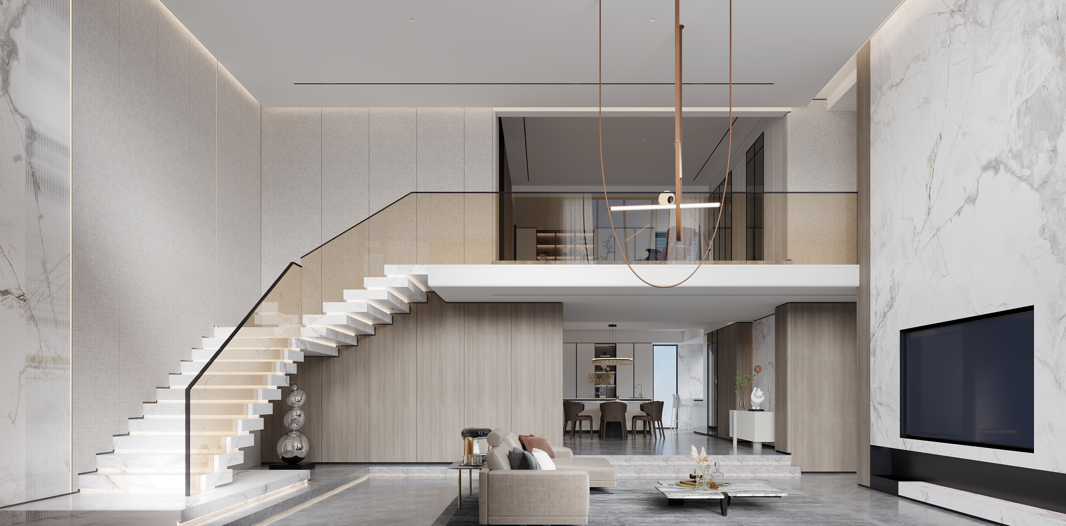 瀚海晴宇挑空别墅-3