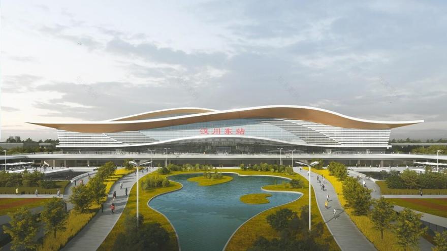 新建沪渝蓉高铁武宜段·汉川东站丨中国湖北丨中南建筑设计院股份有限公司-14