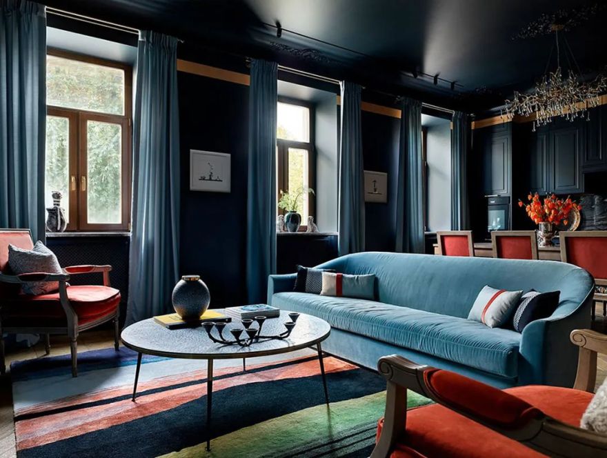 莫斯科市中心典雅浪漫别墅设计丨俄罗斯莫斯科丨Alisa Shabelnikova-2