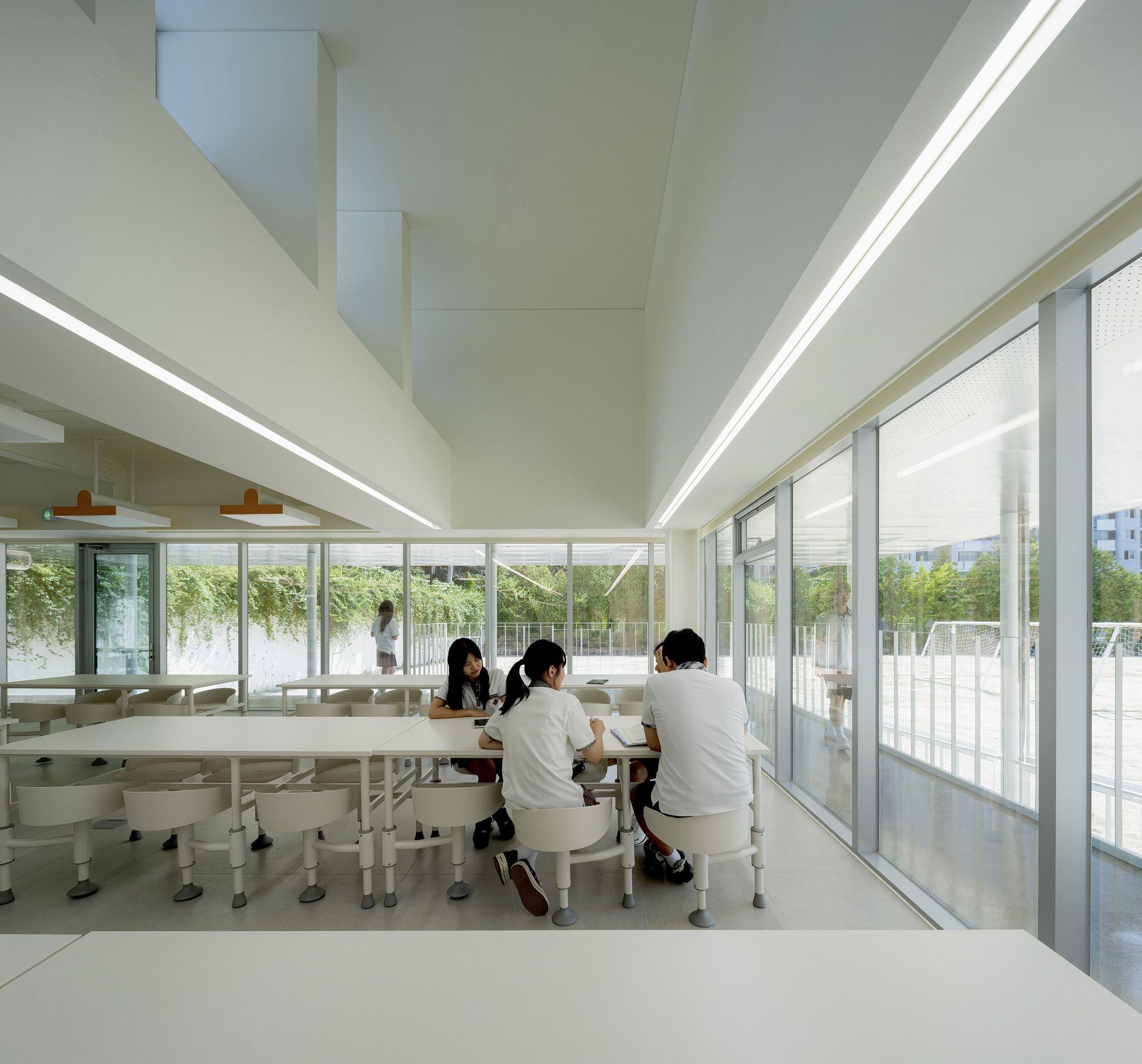 Mirae High School of Science & Technology Cafeteria Extension 高中学校食堂丨Bare Ground Architects-34
