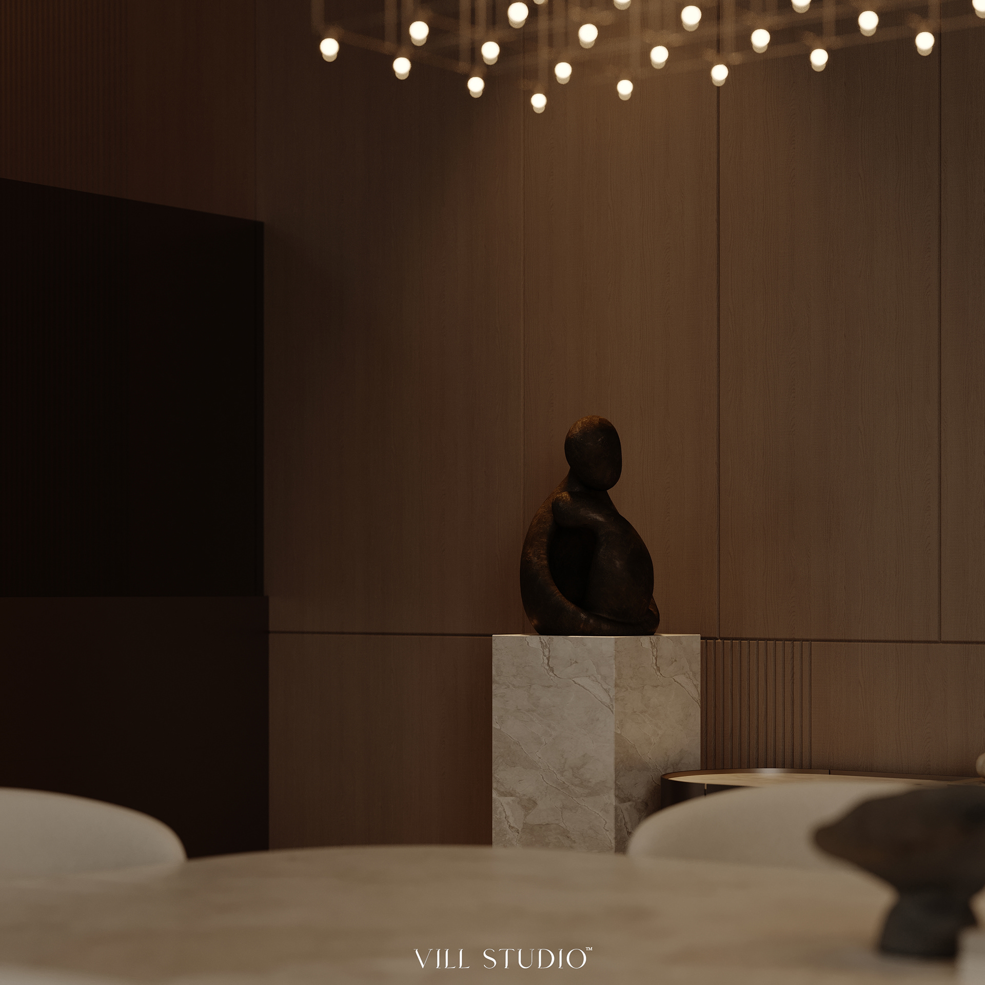 MODERN LIVING - DINING INTERIOR DESIGN | KSA-2