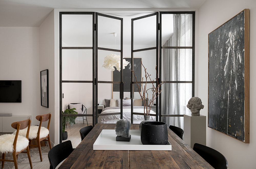 斯德哥尔摩 49 平米黑白木元素公寓-15