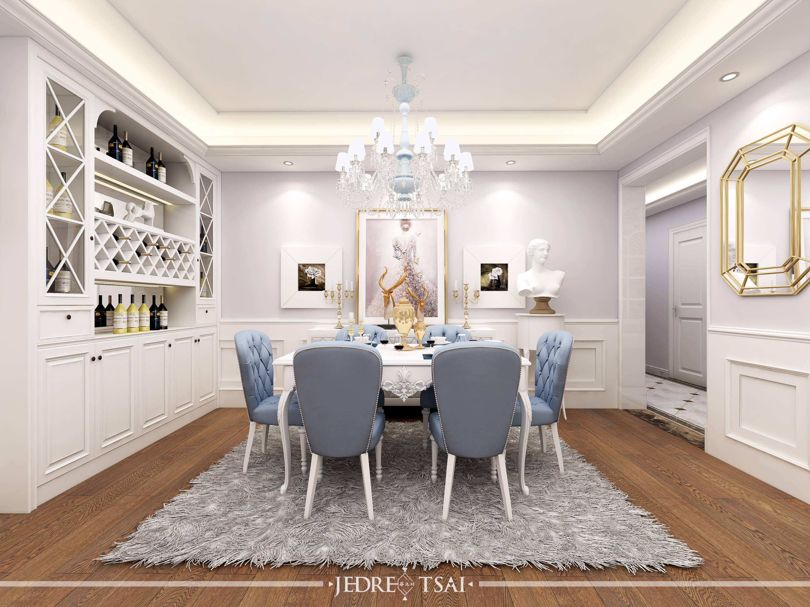 紫粉简欧风，温馨浪漫优雅-10