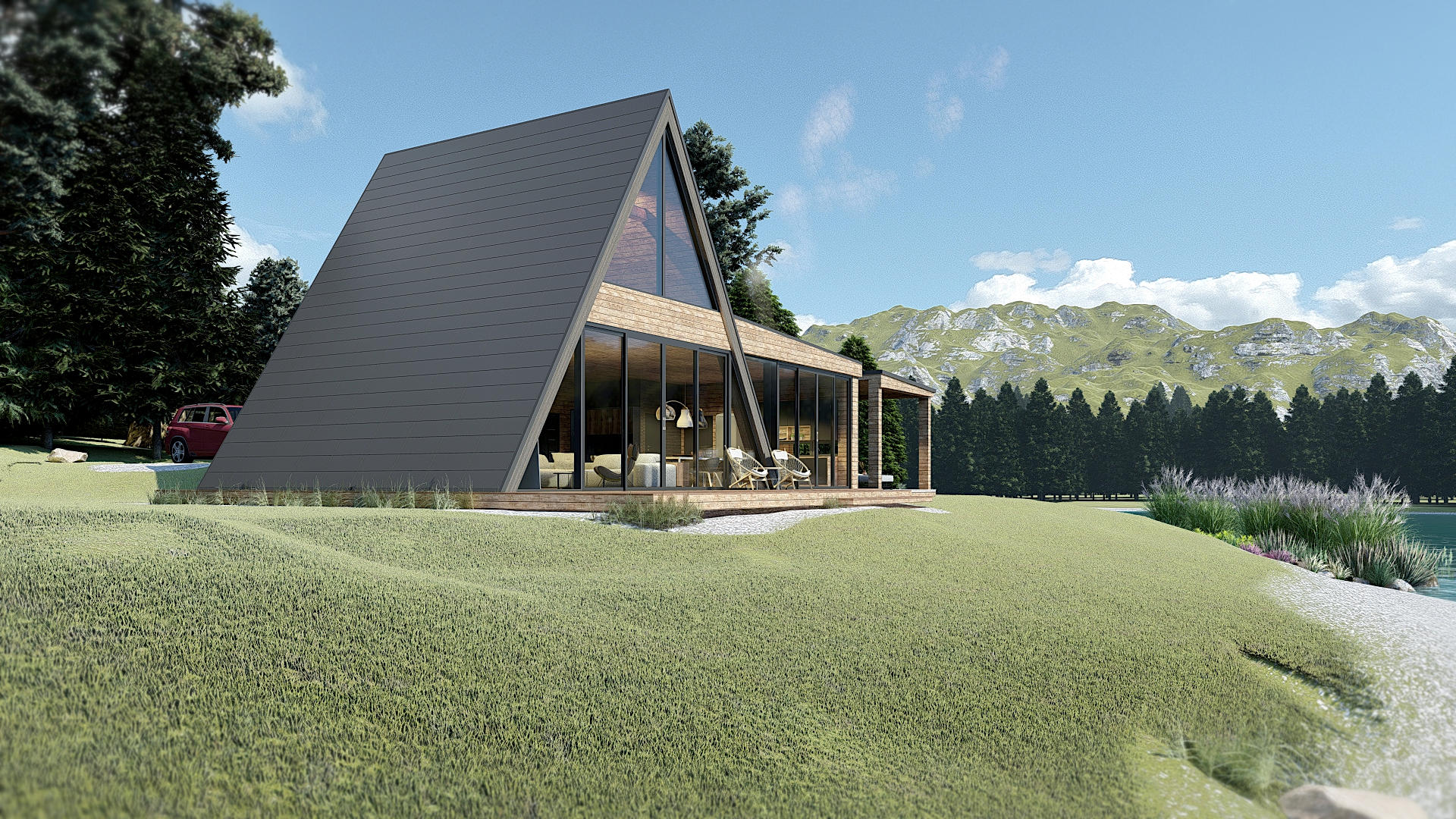 A-frame House IVANA & Outdoor Kitchen DINO-4