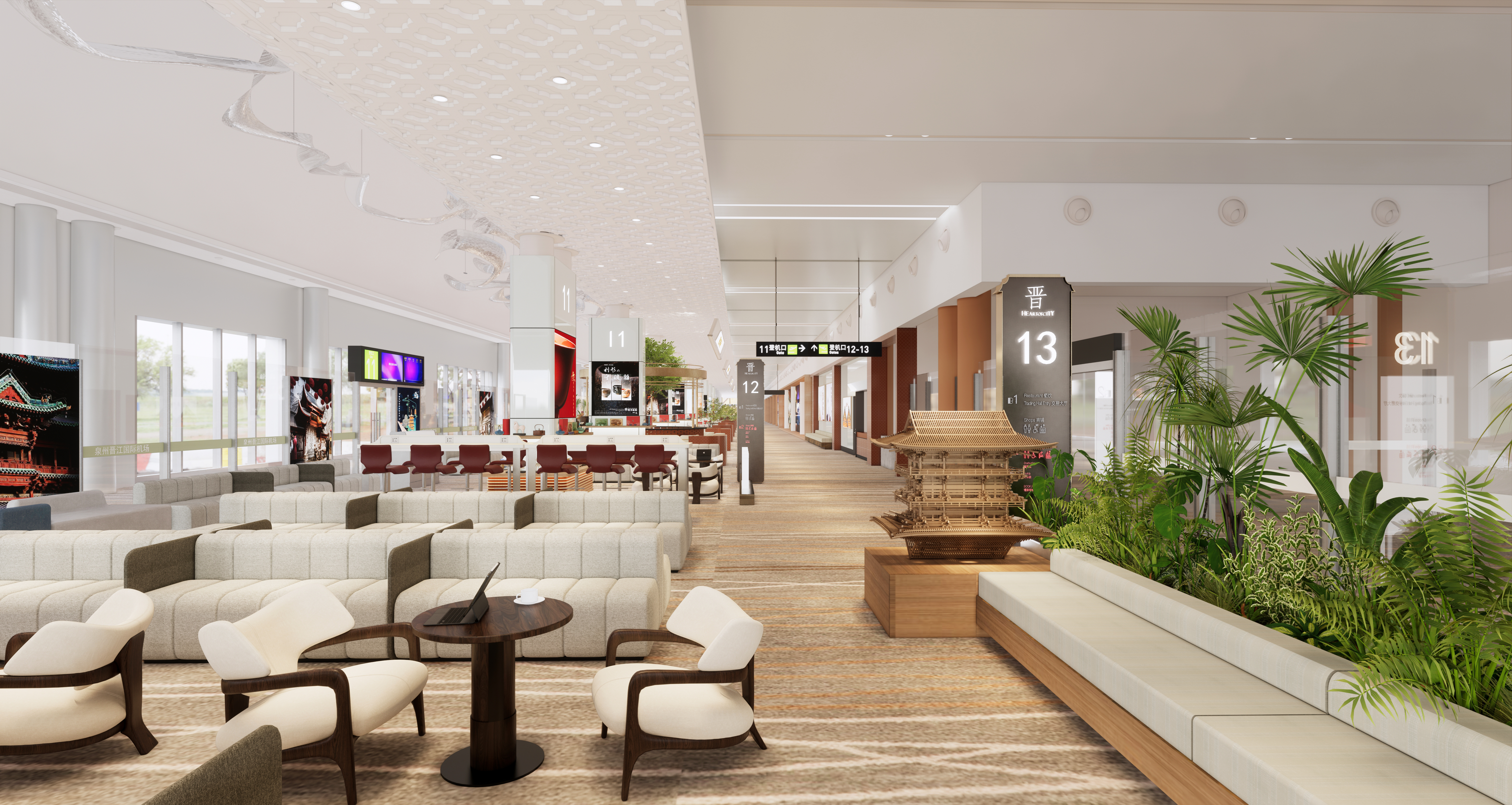 机场候机厅室内设计丨中国泉州-30