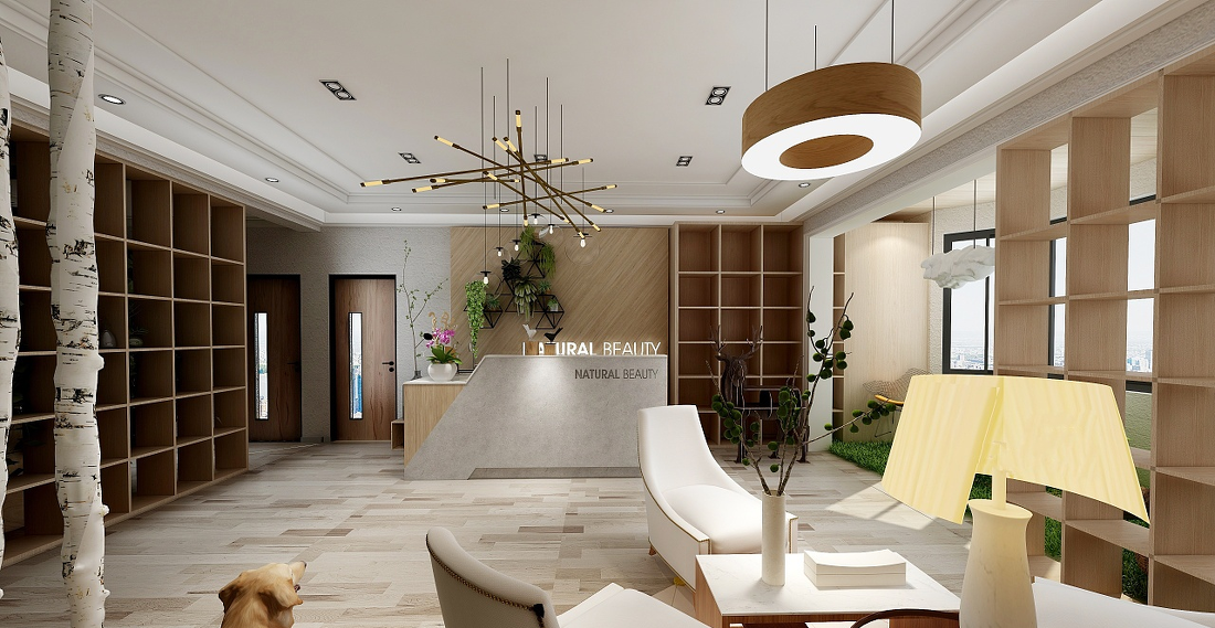 
欧式原木风产销店铺装修案例效果图 -6